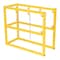 Vestil Yellow Powder Coat Steel Cylinder Barricade Rack 3 Cylinder Capacity CYL-FMSR-3 - alternate 1